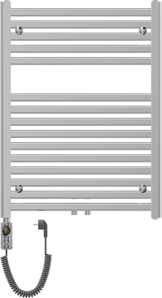 Mexen Hades, elektrické vykurovacie teleso 800 x 600 mm, 600 W, chrómová, W104-0800-600-2600-01