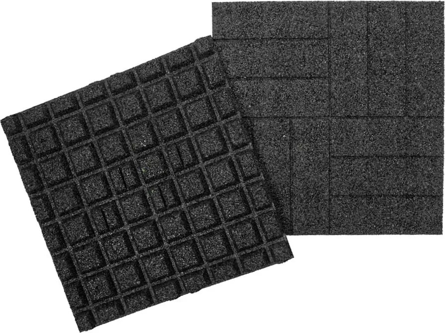 Gumová dlaždica ASLON Design 50 x 50 cm, čierna