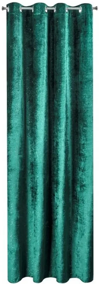 Elegantný zelený záves s trblietkami 140 x 250 cm Dĺžka: 250 cm