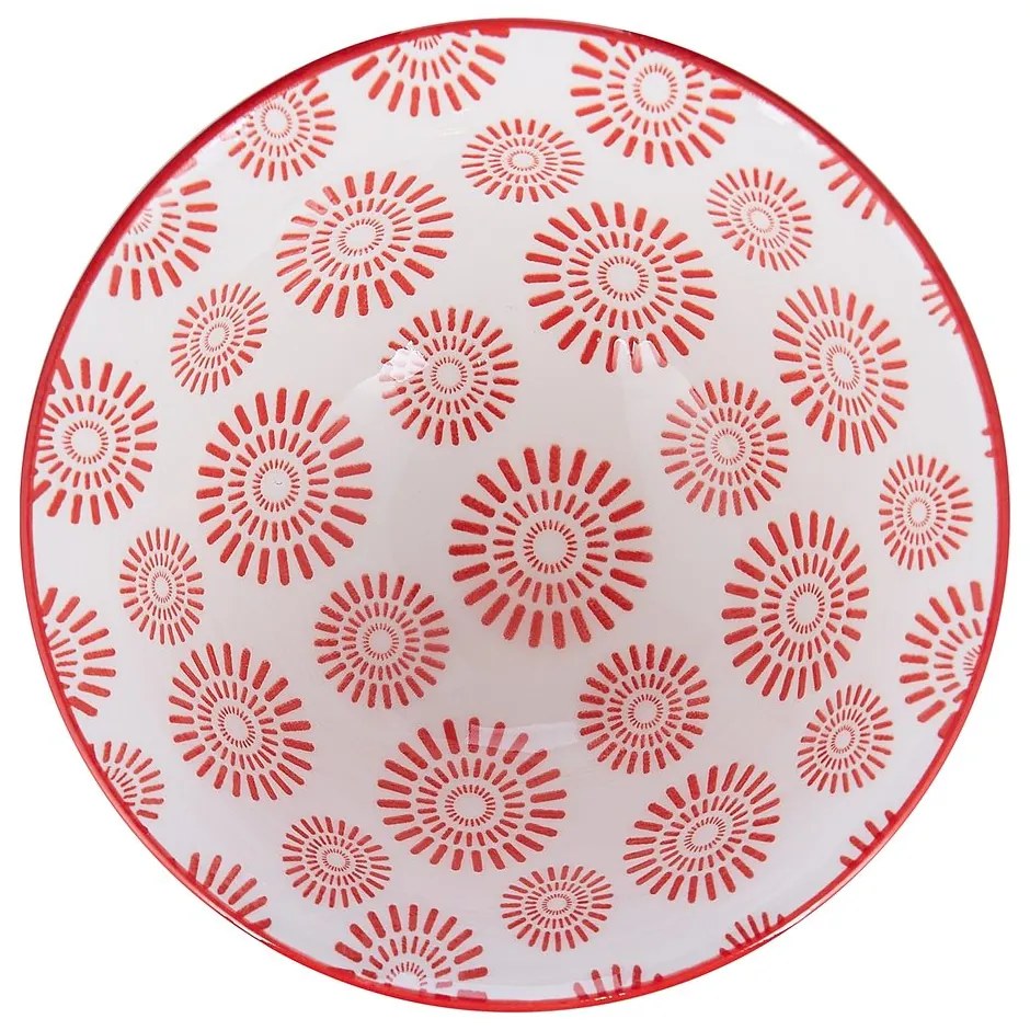 ORNAMENTS Miska 240 ml - čierna/červená