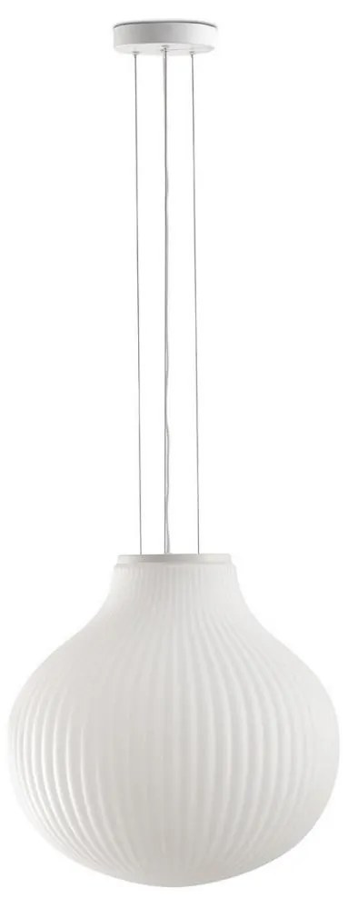 FARO 28301 - Luster na lanku ISABELLE 1xE27/15W/230V pr. 40 cm biela