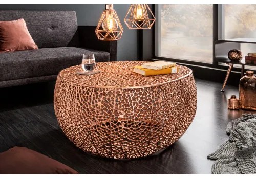 Konferenčný stôl 40287 80x80cm Aluminium Copper  - Komfort-nábytok