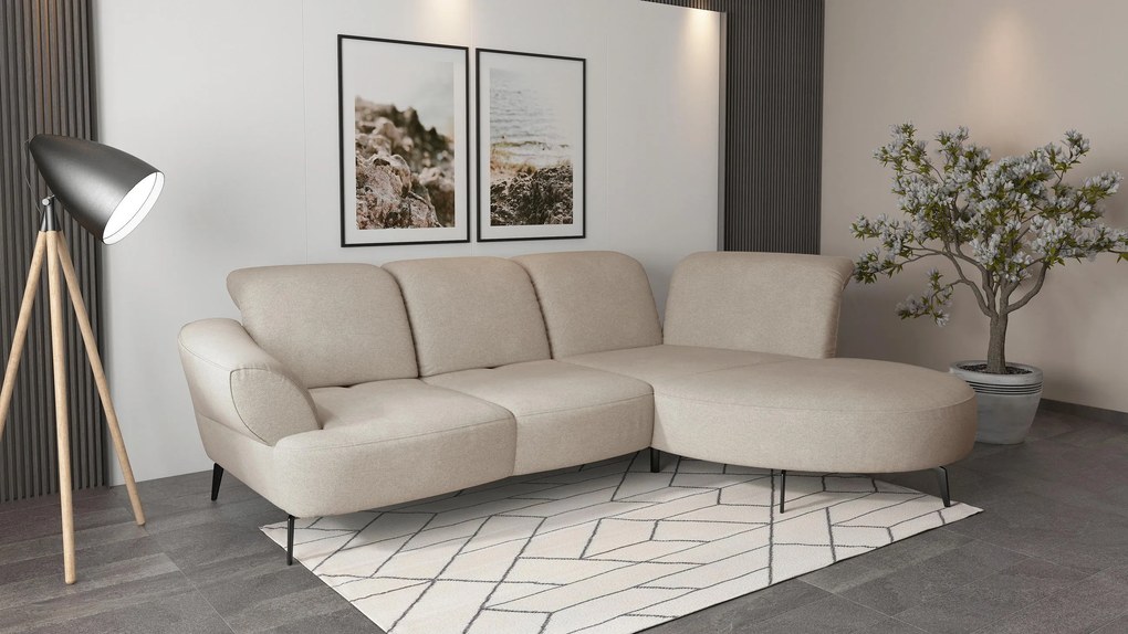 XXXLutz ROHOVÁ SEDAČKA, textil, béžová Sit & More - Sedačky - 000144013247