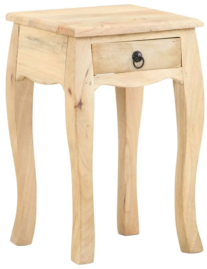 vidaXL Nočný stolík 28x28x46 cm masívne mangovníkové drevo