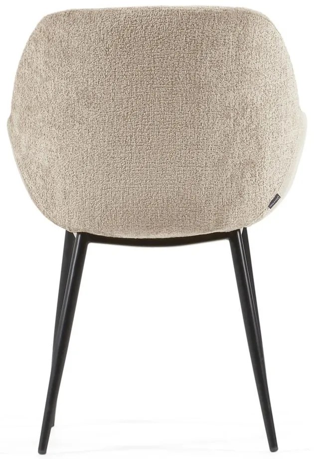 Béžové čalúnené jedálenské kreslo Konna – Kave Home