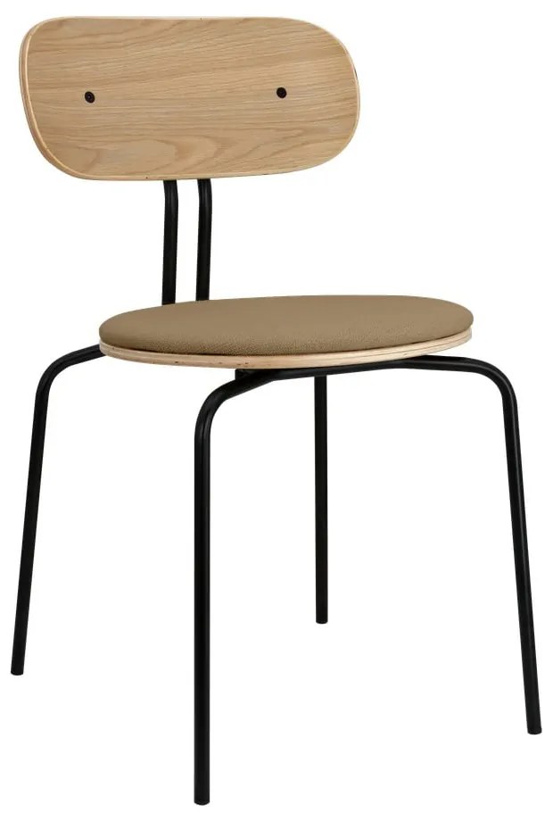 Čierno-svetlo hnedá jedálenská stolička Curious – UMAGE