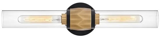 Hinkley HK-ELLISON2-BK-HB -Kúpeľňové svietidlo ELLISON 2xE27/40W/230V IP44 zlatá