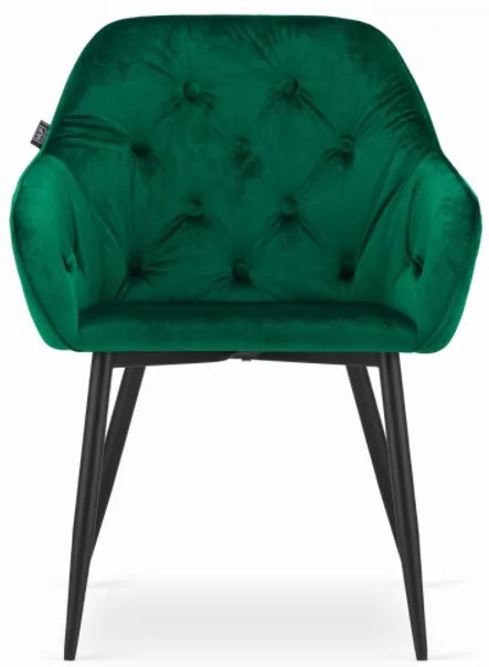 Zamatová stolička Vienna zelená