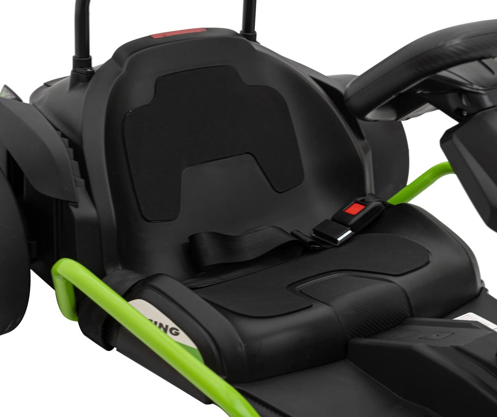 Ramiz Detská motokára na batérie Fast 3 Drift čierna + funkcia driftu + motory 2x150W + LED rádio + pásy