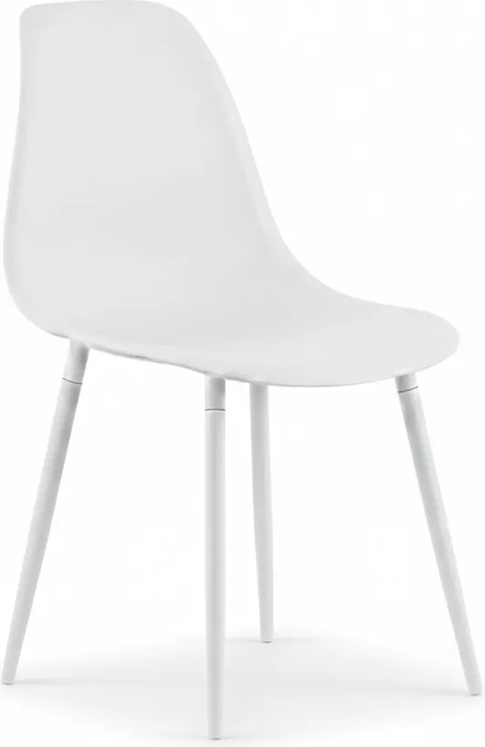 Jedálenská stolička OSAKA plastová, biela