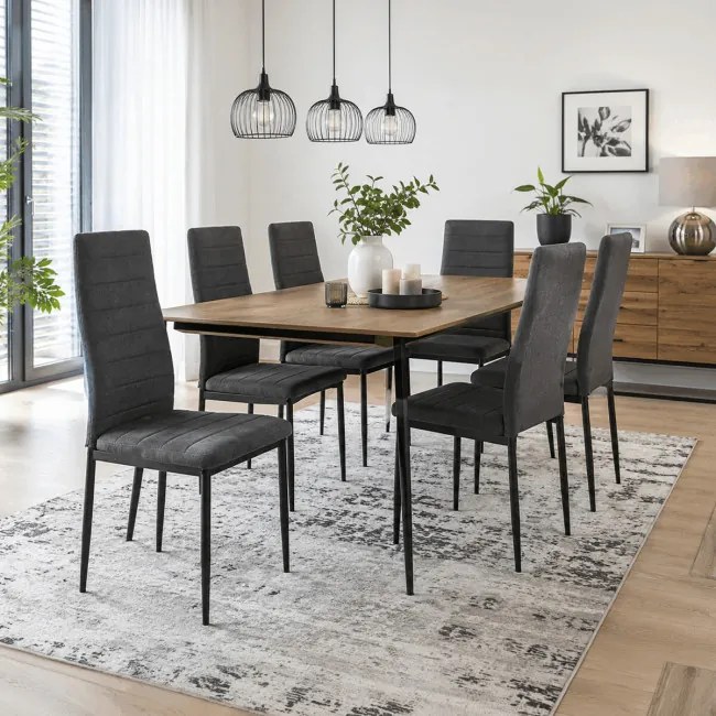 Jedálenská stolička sivá DCL-V5031 GREY2