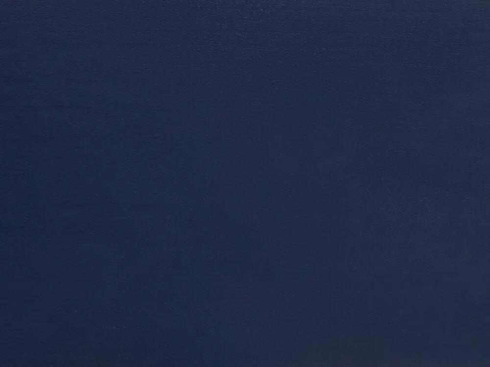 Námornícka modrá posteľ 140 x 200 cm FLORAC Beliani
