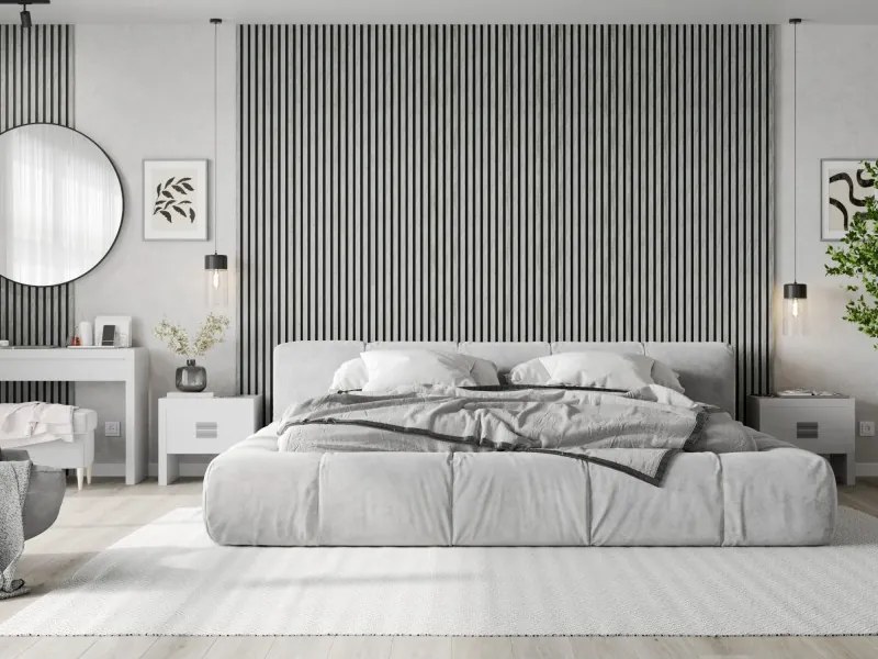 Mexen Lam-F, akustické stenové lamely 275 × 31,5 cm, filc 6 mm, dub ľadový, S105-275317-2812-061