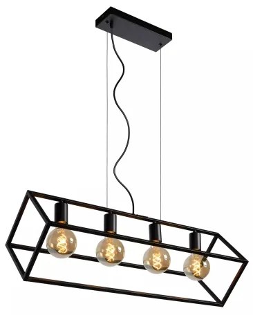Lucide 00425/04/30 - Luster na lanku FABIAN 4xE27/40W/230V