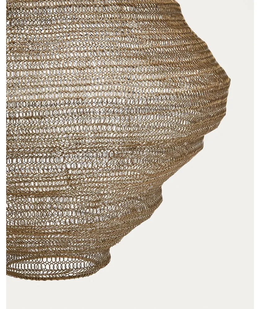 Závesné svietidlo v zlatej farbe s kovovým tienidlom ø 48,5 cm Sarraco – Kave Home