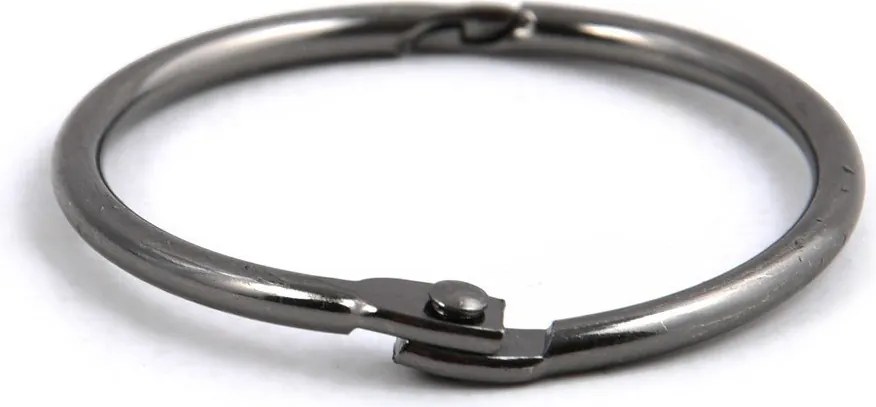 Matne čierne krúžky k sprchovému závesu v súprave 12 ks Ringo Small – Spirella