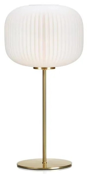 Markslöjd 107819 - Stolná lampa SOBER 1xE27/60W/230V biela/mosadz