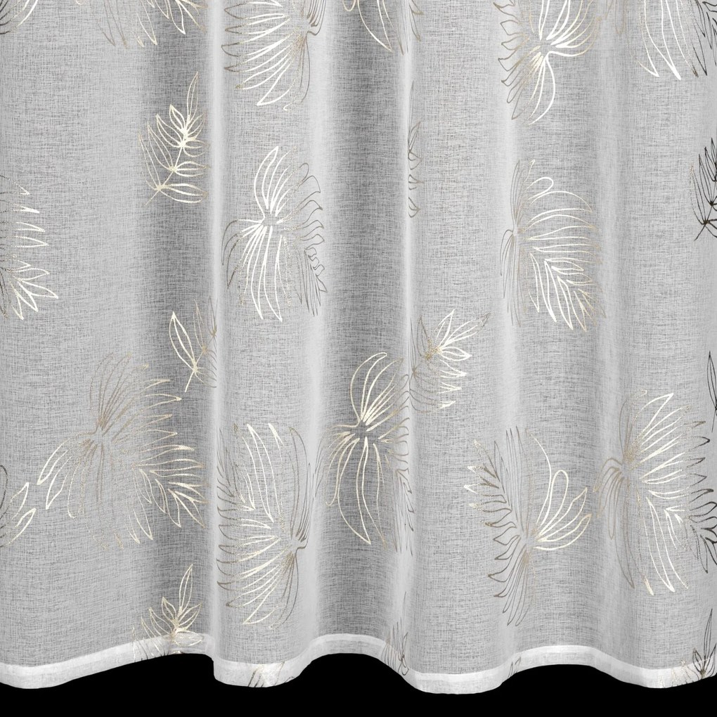 ZÁCLONA NA KRÚŽKOCH CAPRI 140X250 CM VZOROVANÁ
