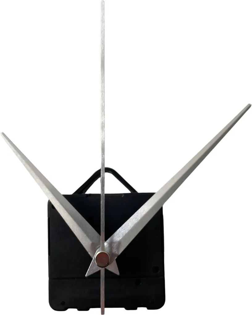 Strieborné špicaté hliníkové ručičky na hodiny 11 / 8,5 cm 4763 R112