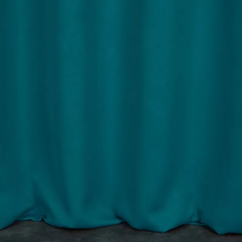 ZÁVES BLACKOUT NA KRÚŽKOCH 135X250 CM PETROLEJOVÝ