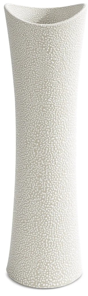 KERAMICKÁ VÁZA RISO 11X7X40 CM KRÉMOVÁ