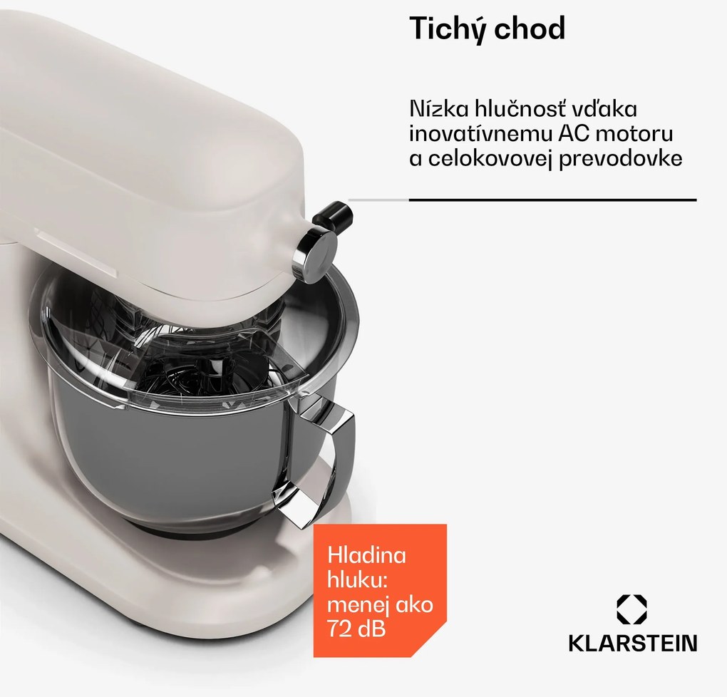 Klarstein Chiara kuchynský robot, 1600 W, 12 nastavení, misa z nehrdzavejúcej ocele, LCD displej, vrátane príslušenstva