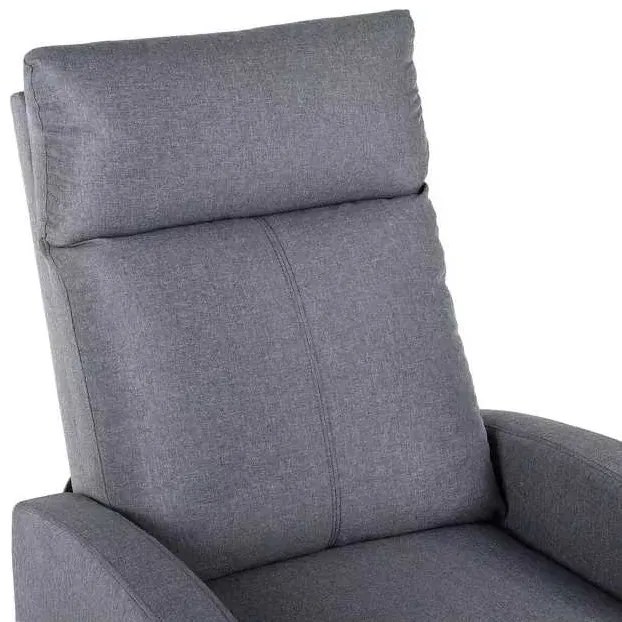 LuxuryForm DESIGN Televízne kreslo RUFO s polohovaním - šedé