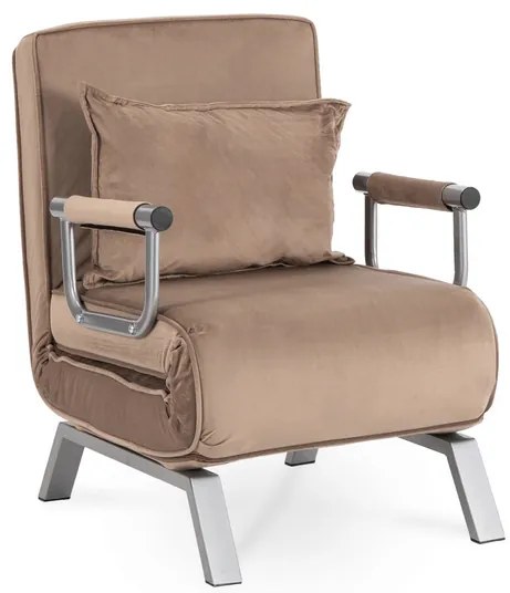 Kreslo pohovka rozkladacia PRATO bežová - vintino.sk