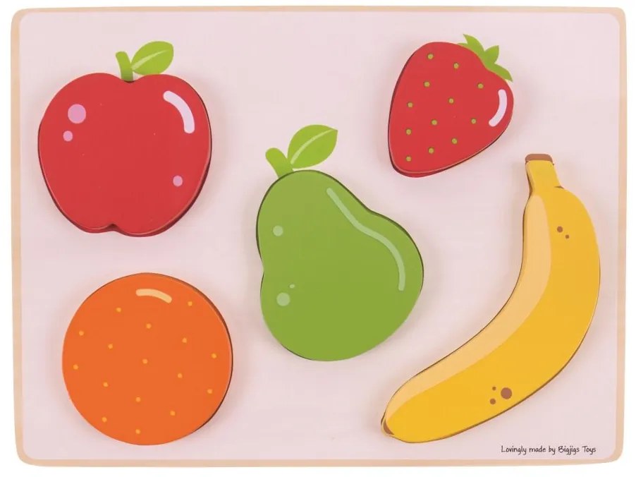 Bigjigs Toys Vkladacie puzzle ovocie