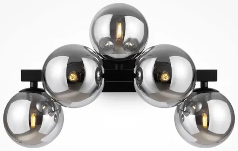 Maytoni MOD547WL-05B - Nástenné svietidlo DALLAS 5xG9/28W/230V čierna