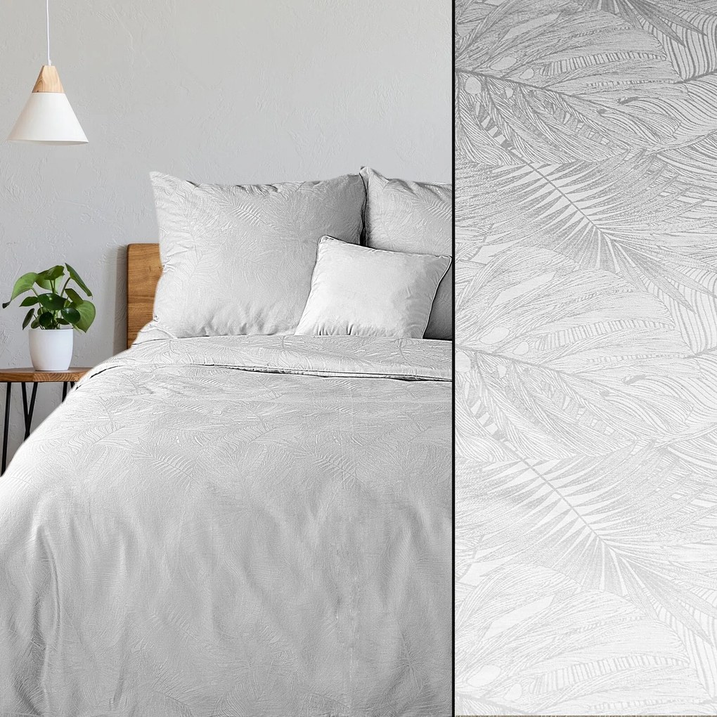 ŽAKÁROVÉ OBLIEČKY DAMASK01 200X220 CM, 2 KS 70X80 CM BIELA