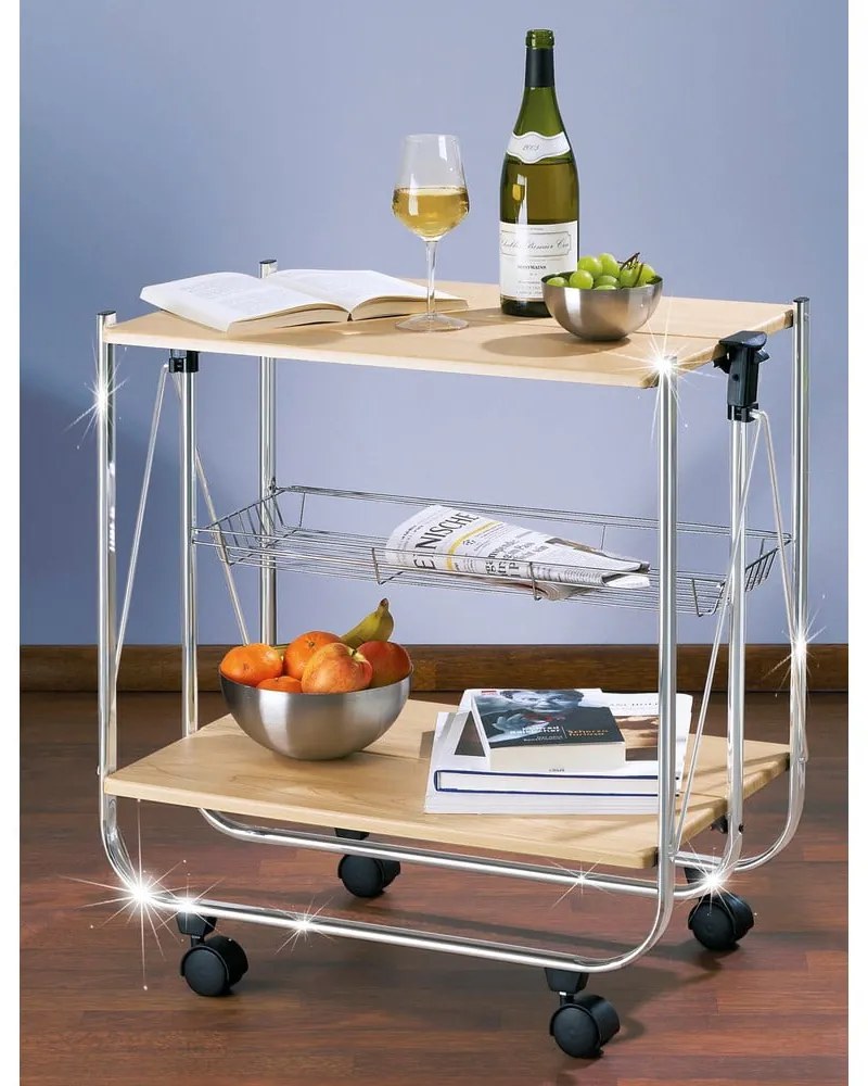 Servírovací stolík na kolieskach 40.5x68 cm Dinett – Wenko
