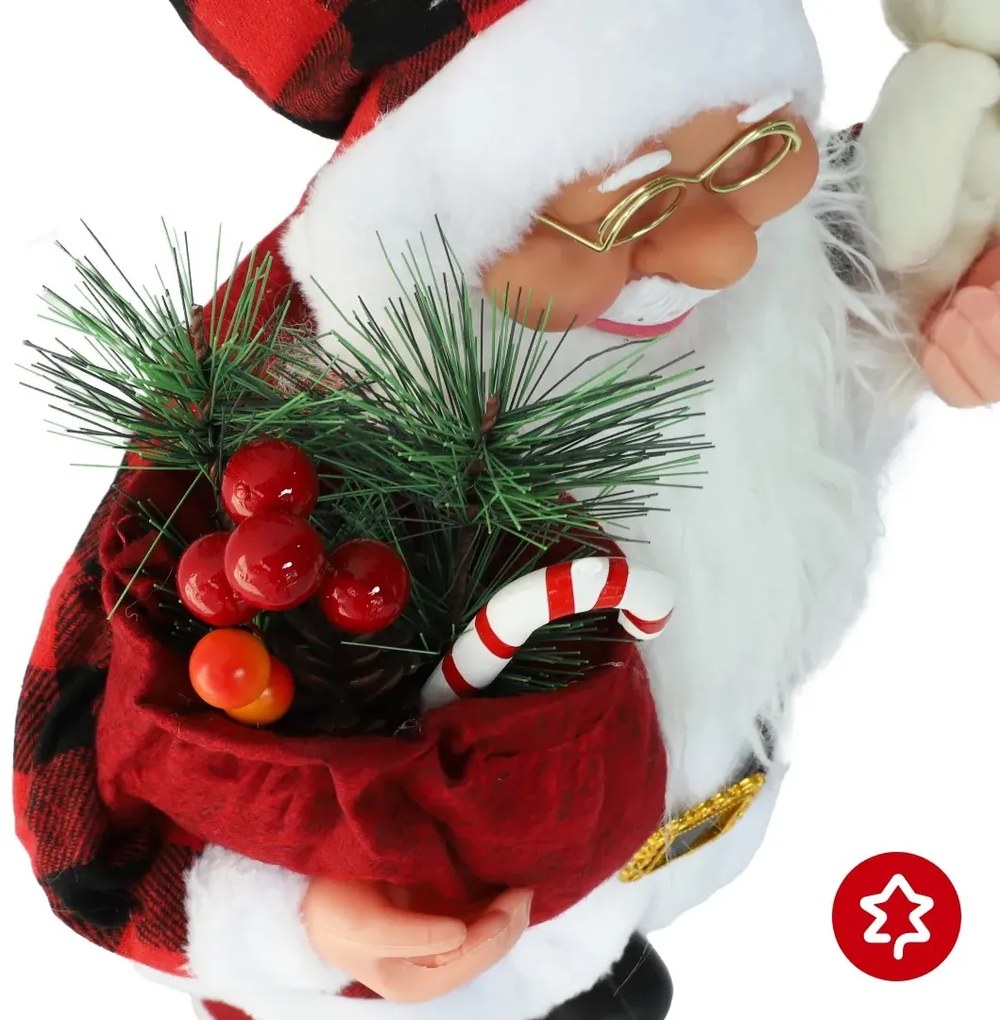 Santa Claus Modern Red 45 cm