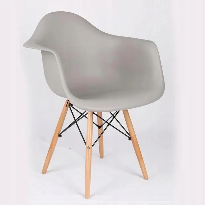 DomTextilu Moderná stolička sivej farby do kuchyne 14853