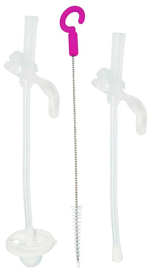 Hrnček so slamkou - sivý 240 ml