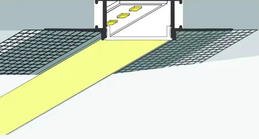 BERGE LED hliníkový profil zapustený 2m - sada
