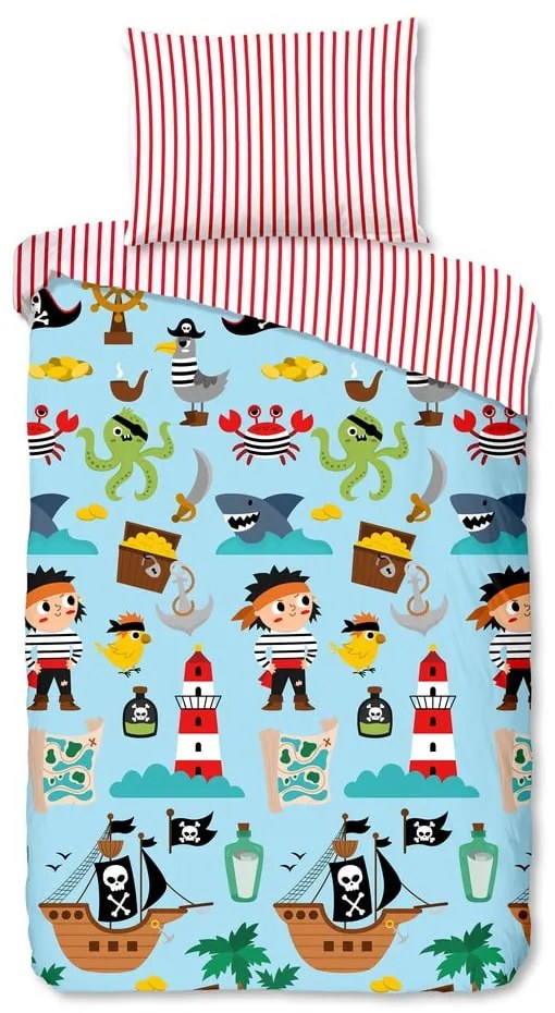 Bavlnené detské obliečky na jednolôžko 140x200 cm Caribbean – Good Morning