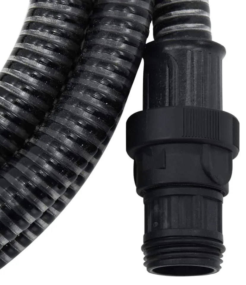 Odsávacia hadica s PVC spojkami, čierna 1" 7 m, PVC