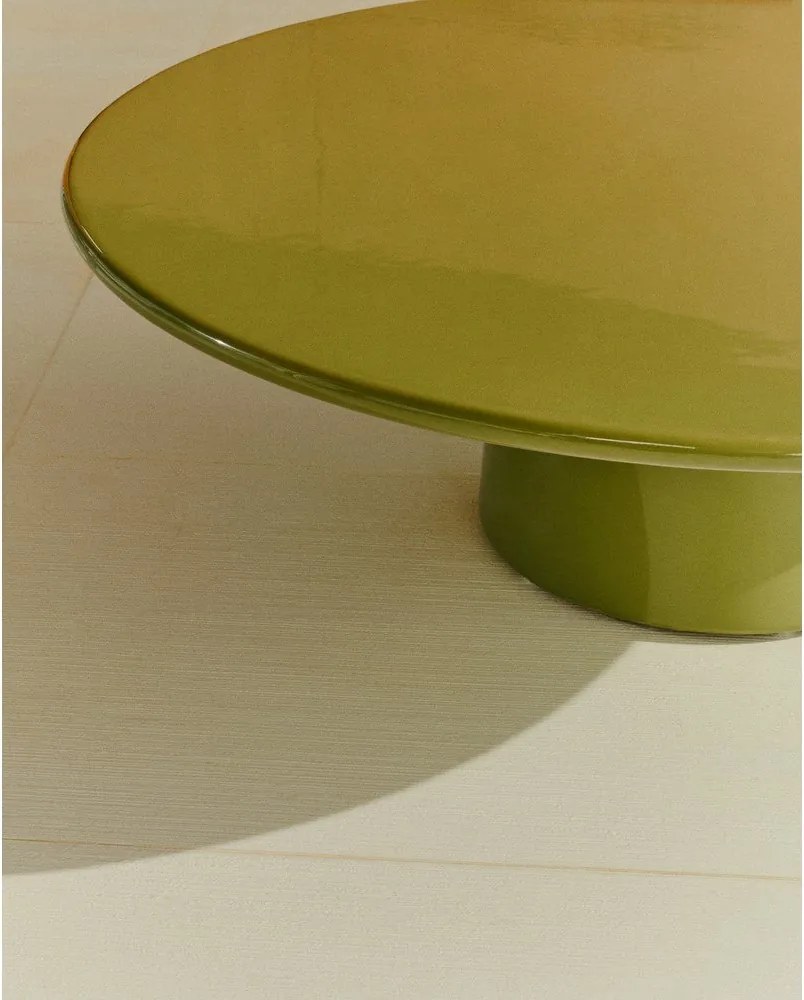 Betónový okrúhly Záhradný konferenčný stolík ø 110 cm Albanella – Kave Home