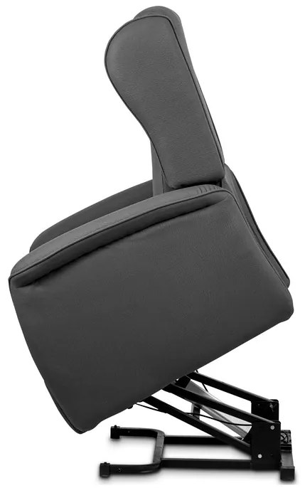BONTEC Polohovacie kreslo, elektrické káblové ovládanie, šedá, látka, TV-1192 GREY2 Farba: Šedá