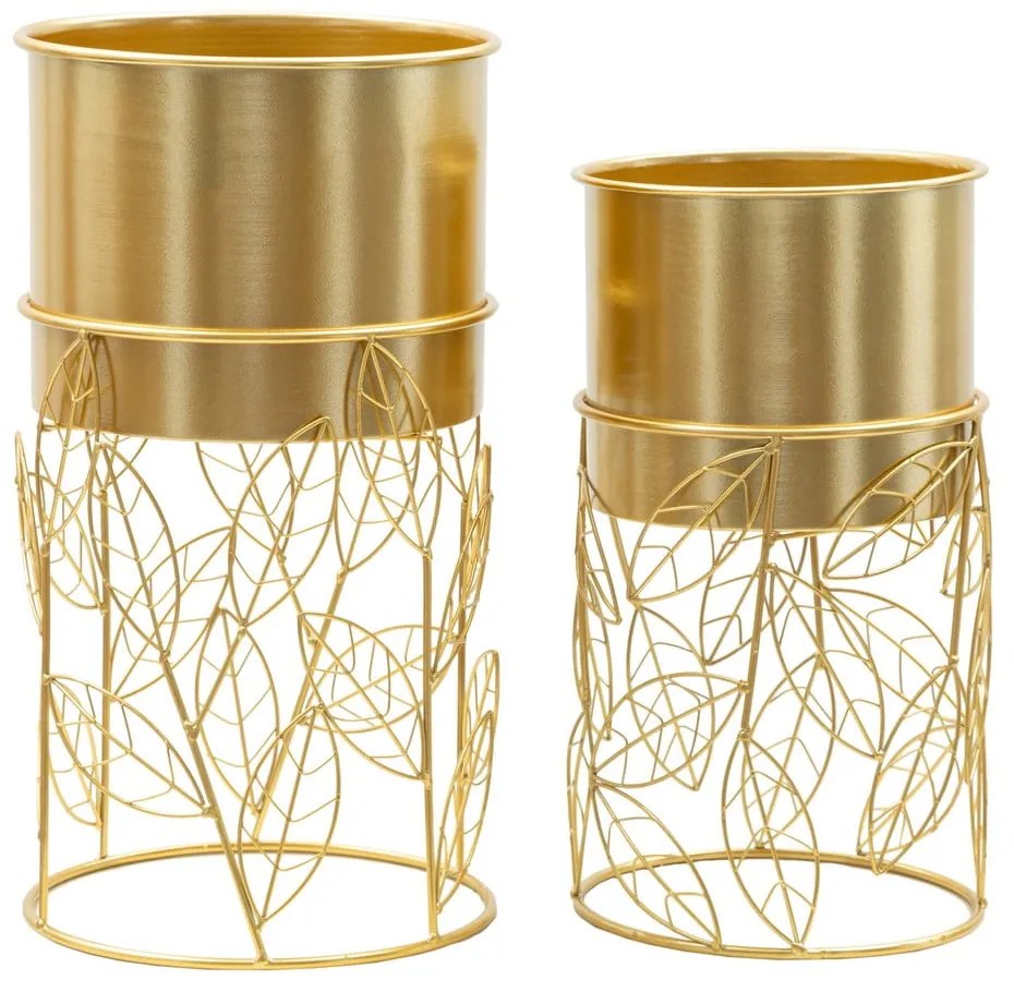 Kovové obaly na kvetináče v súprave 2 ks ø 23 cm Livi – Mauro Ferretti