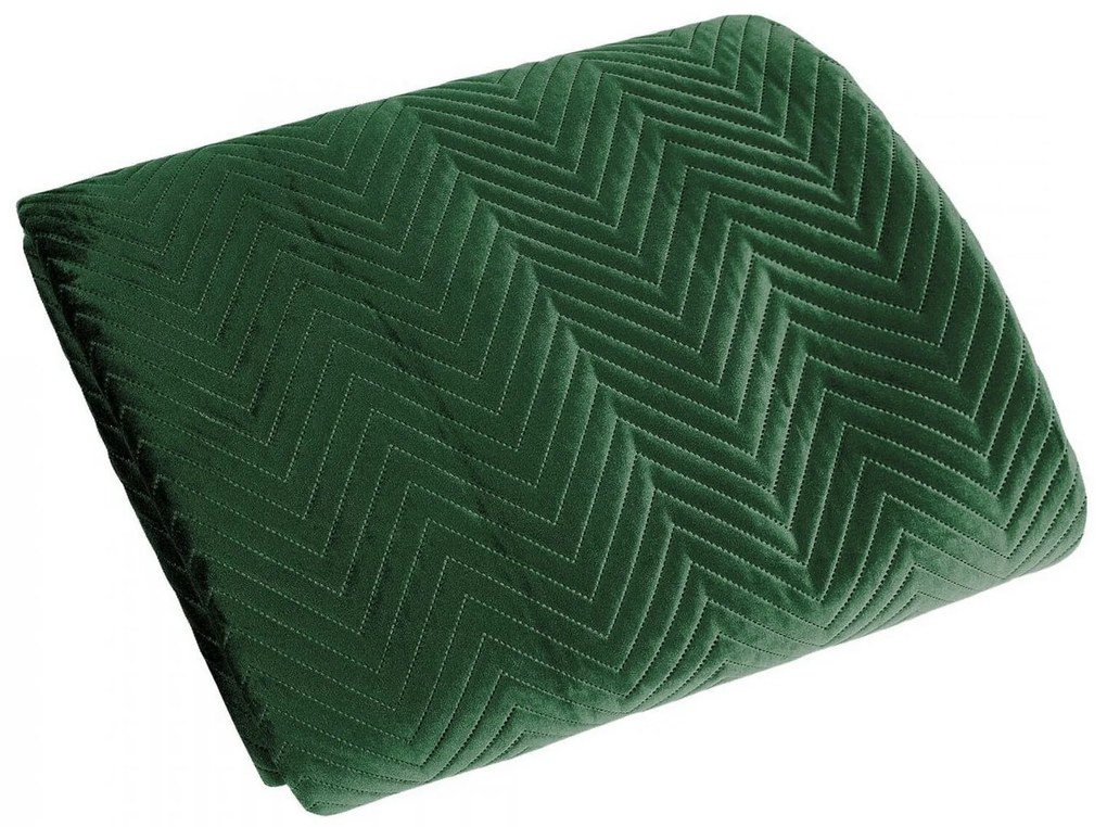 PREHOZ NA POSTEĽ SOFIA 170X210 CM TMAVOZELENÝ