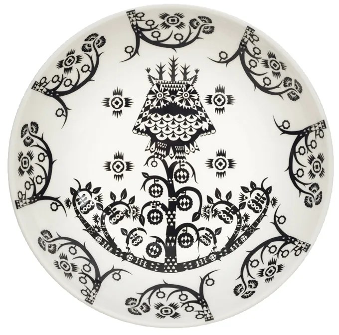 Hlboký tanier Taika deco 20cm, čierny
