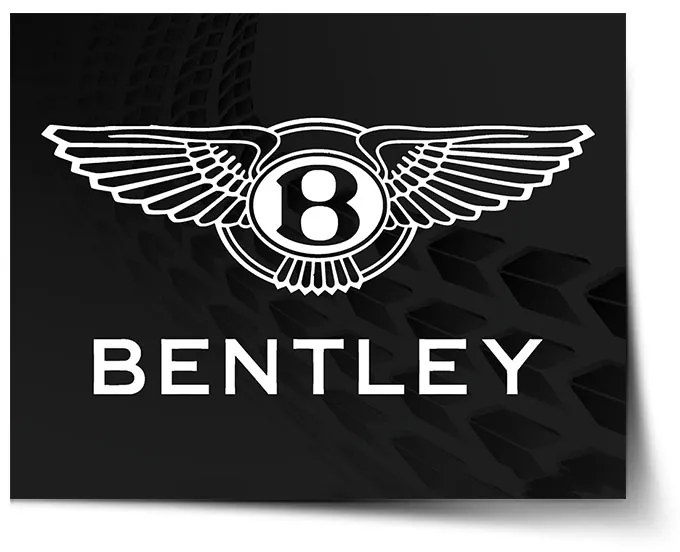 Sablio Plagát Logo Bentley Čierny - 60x40 cm