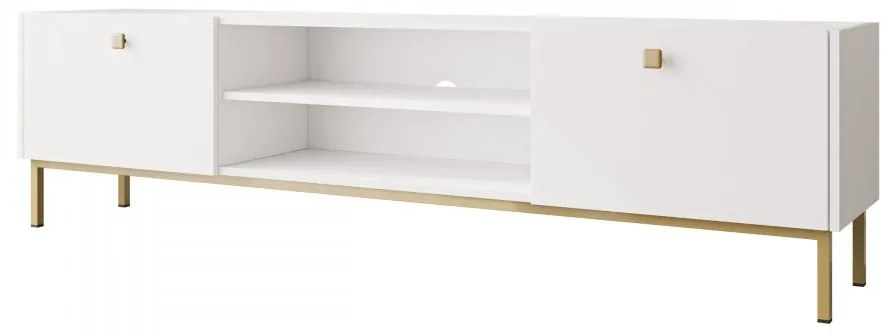 Tv stolík/skrinka Priboz 2KW, Farby: čierna