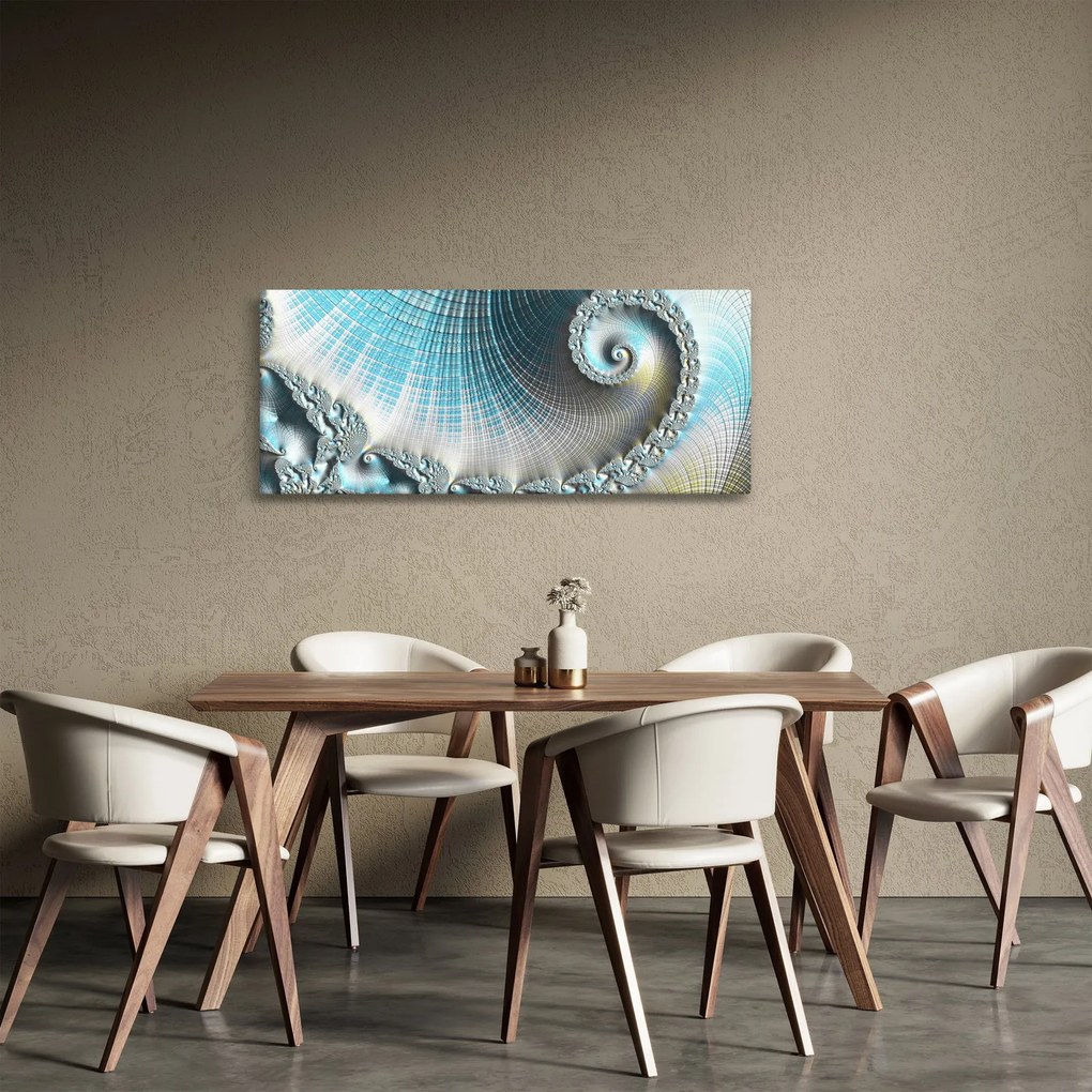 Obraz texturovanej špirály (120x50 cm)