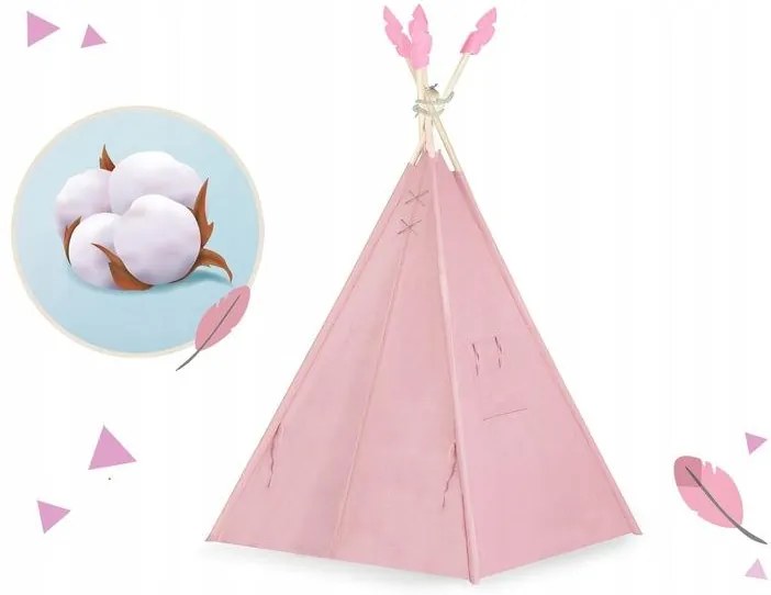 Detský stan Teepee NK-406 NUKIDO 740604 - ružový