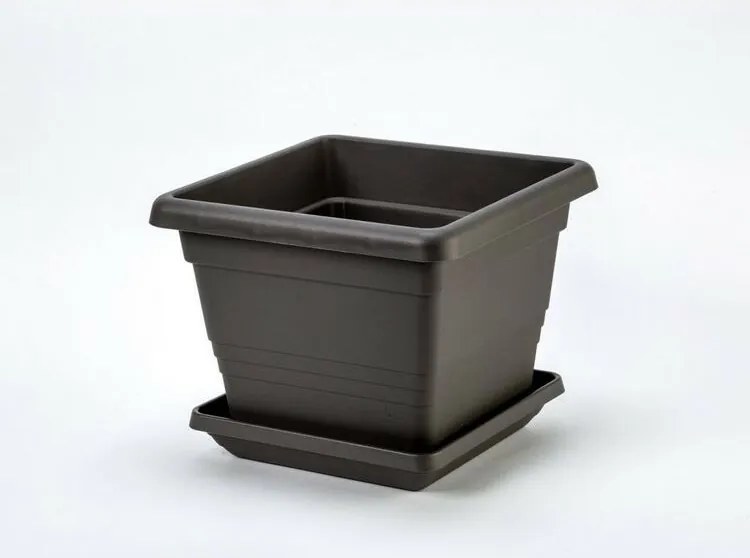 Plastia Podkvetináč Lotos 60 x 60, antracit