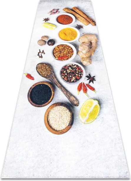 Protišmykový koberec / behúň ANDRE 3343 strieborný / béžový