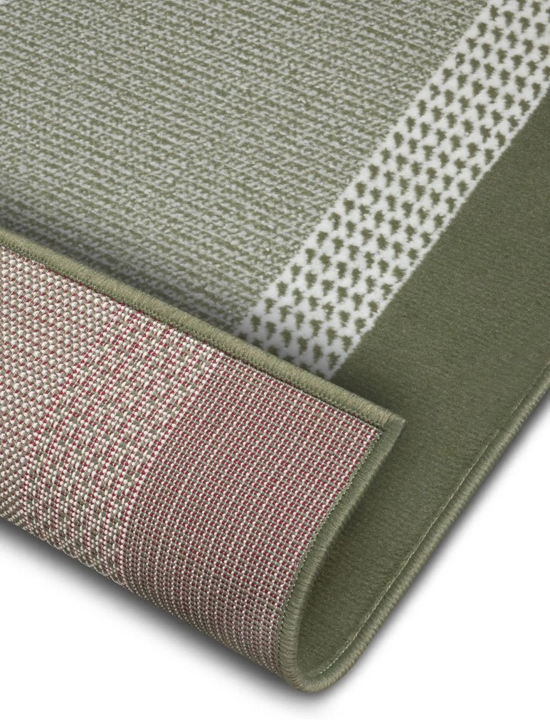 Hanse Home, Behúň Basic 105487 Green, 80x400, zelená, chodba / predsieň
